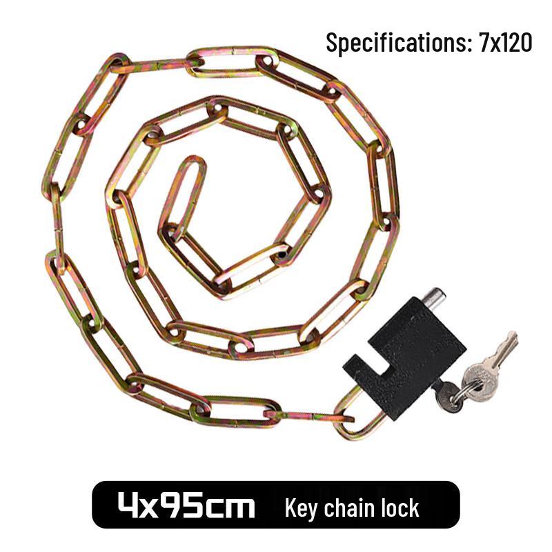 Heavy-Duty Manganese Steel Bicycle Chain Lock