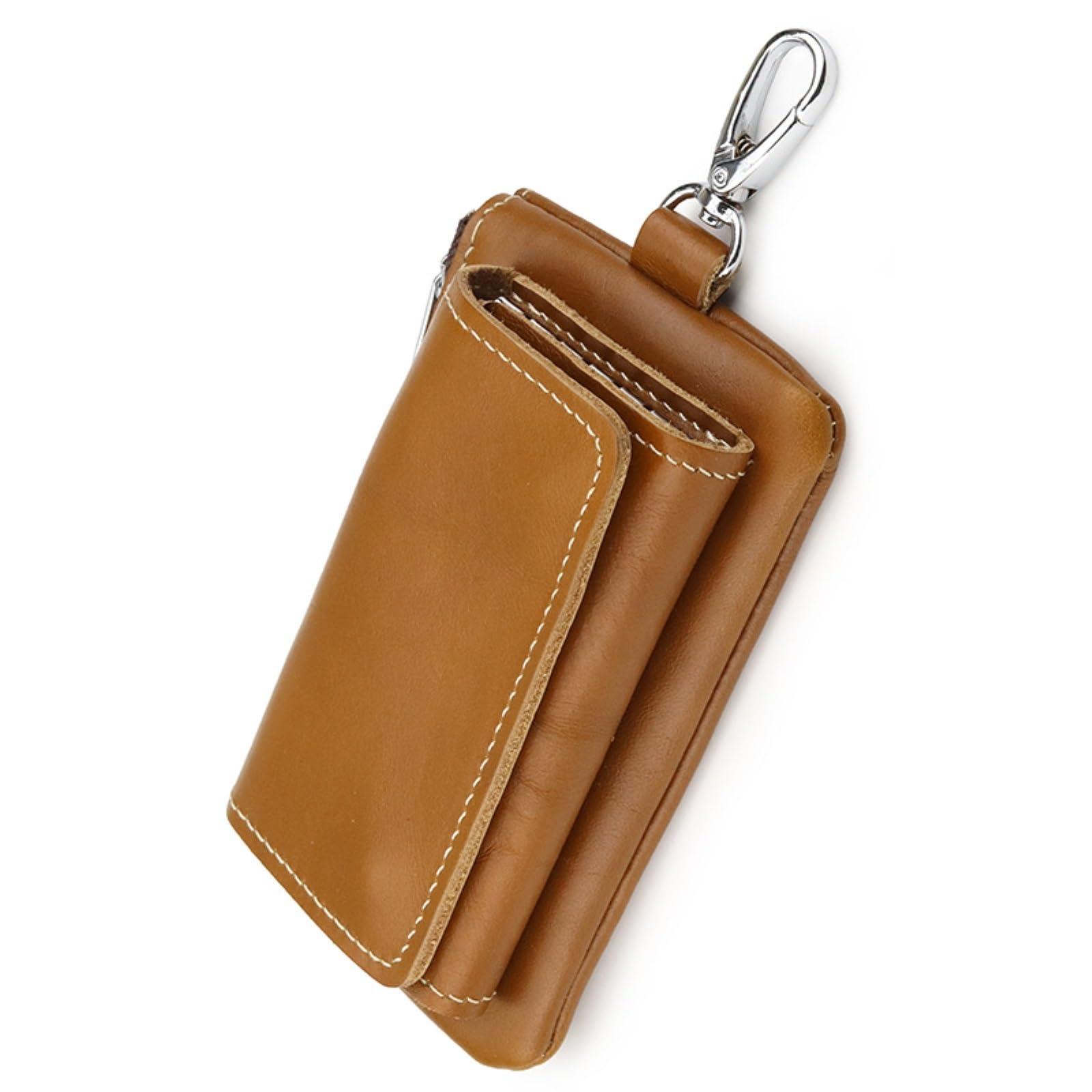 

інші Ключ Смарт-ключ і Картка для монет Справжній Карабін V.W.V & Чохол, Сумісний, Чоловічий Жіночий, Гаманець, Слоти, Тримач для 6 ключів, Шкіра, (Карамель)