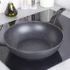 Wok Granitowy Patelnia Głęboka do Smażenia Duszenia Orion Grande 30 cm