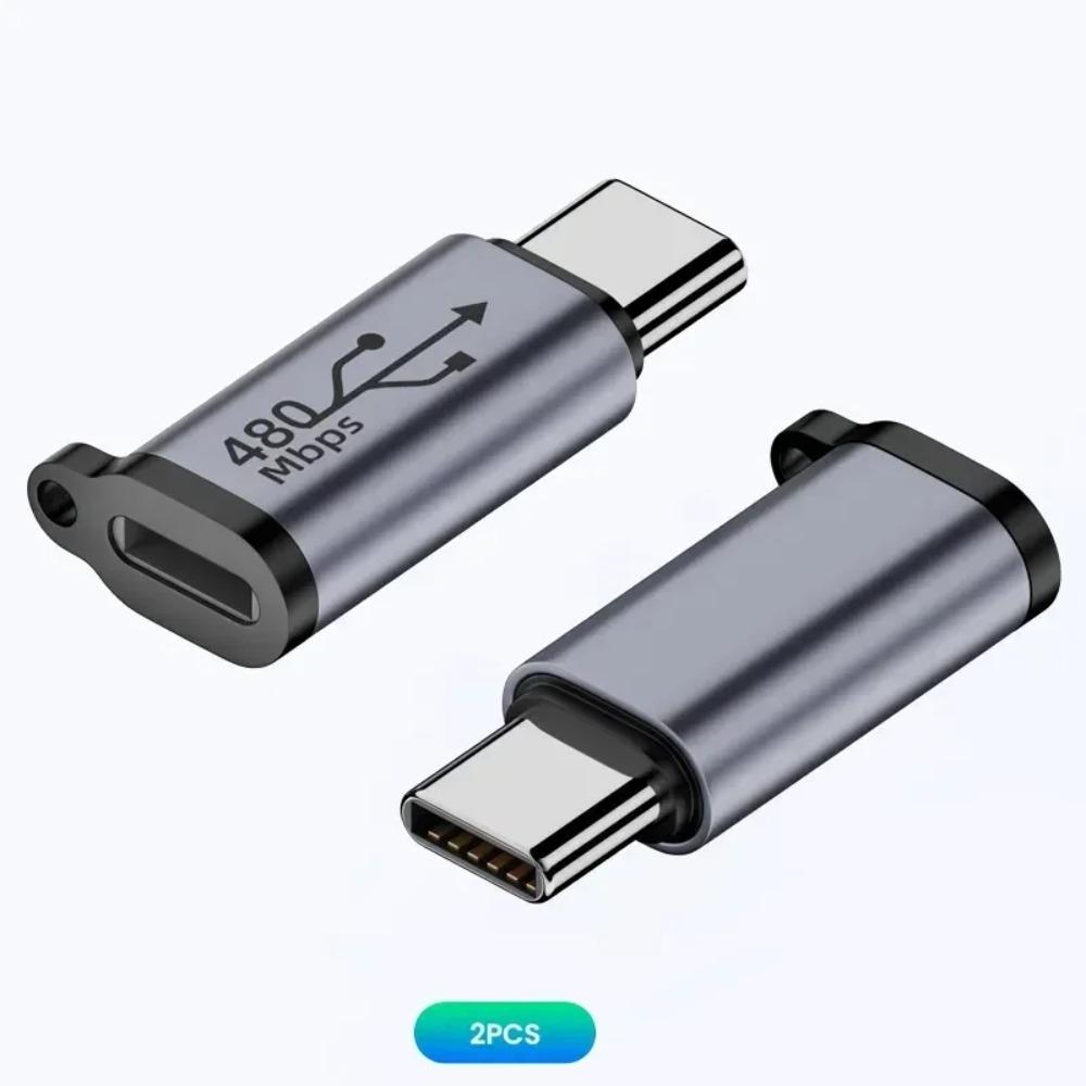 1-8 szt. Mini Adapter Konwerter USB Typu C Męski na iOS Micro Mini USB Żeński, Złącze Szybkiego Ładowania 480 Mbps Synchronizacji Danych Dla Xiaomi Samsung Telefon Komórkowy Smartphone