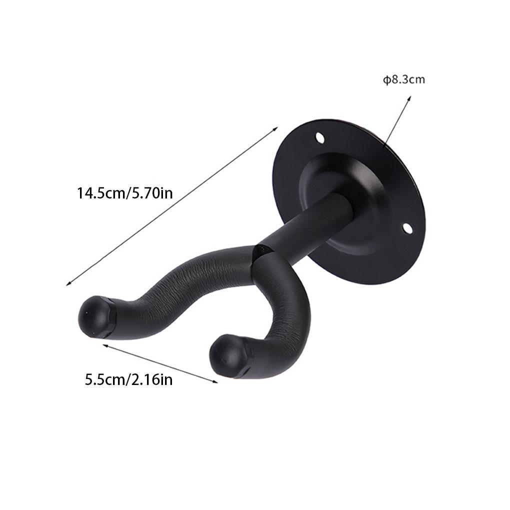 Wall Mount Guitar Hanger Hook Stand Adjustable Hooks Soft Sponge Pad Guitar Wall Mount Guitar Hook