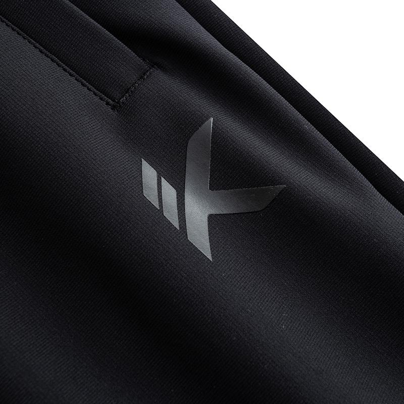 Anta KT Series Basketball Training Loose Fit Cuffed Solid Color Simple Versatile Knitted Sports Long Pants Men Bottoms Black 152541317P-1