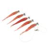 1 Set Umbrella Fishing Rig Kit Set Artificial Soft Fishing Lures Bait Rig for Freshwater Red