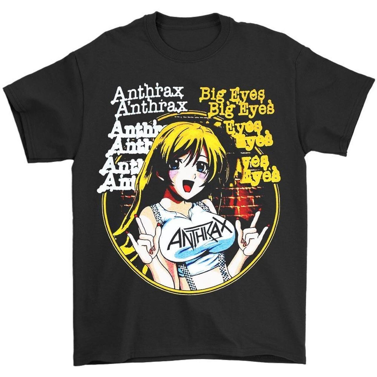Anthrax Big Eyes Girl Man s T-Shirt Tee A489 S