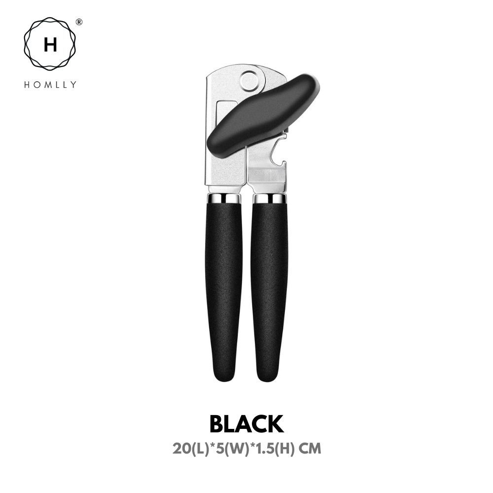 

Homlly Multi functional Handheld Strong Heavy Duty Can Opener w Large Turn Knob чёрный