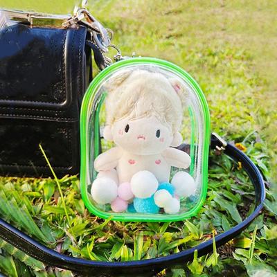 10cm Doll Outdoor Bag Clear Transparent Multicolor Storage Case Bag Decoration Doll Accessories Doll Display Box Garage Kits