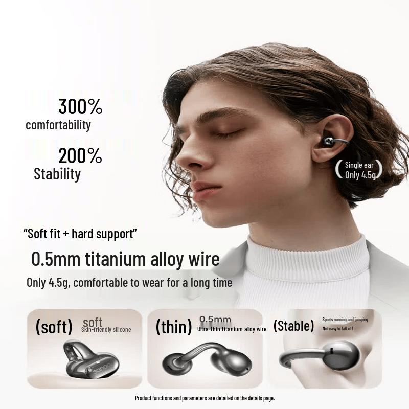 SANAG S8S Ultra AI Ear-Clip Bluetooth Headset