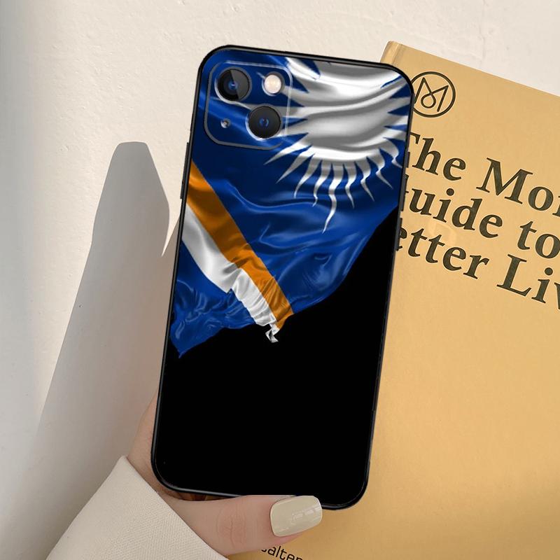 Marshall Islands Flag Case For iPhone 16 15 14 Pro Max Plus 13 Pro Max 11 12 Mini Cover Coque
