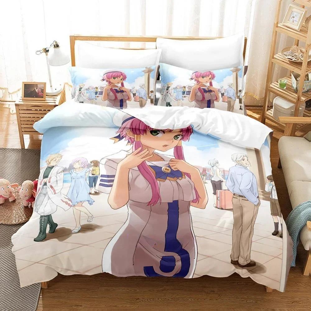 New 3D Anime Bed Sheet Aria the Animation Bedding Set Single Twin Full Queen King Size Bed Set Adult Kid Bedroom Duvetcover Sets