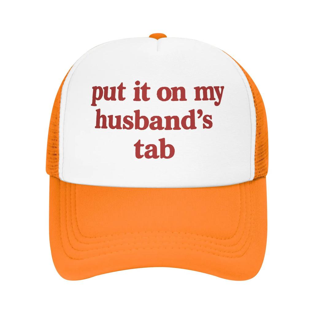 My Husband Letter Red Casual Sun Hats For Unisex Men Summer  Kpop Rock Baseball Cap Street Style High Quality Trucker Hat