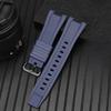 [syzynicy] Men's Silicone Watch Strap Compatible with G-SHOCK GST-210/W300/S100/S110/400G/B100 Watches (Blue/Black Buckle)