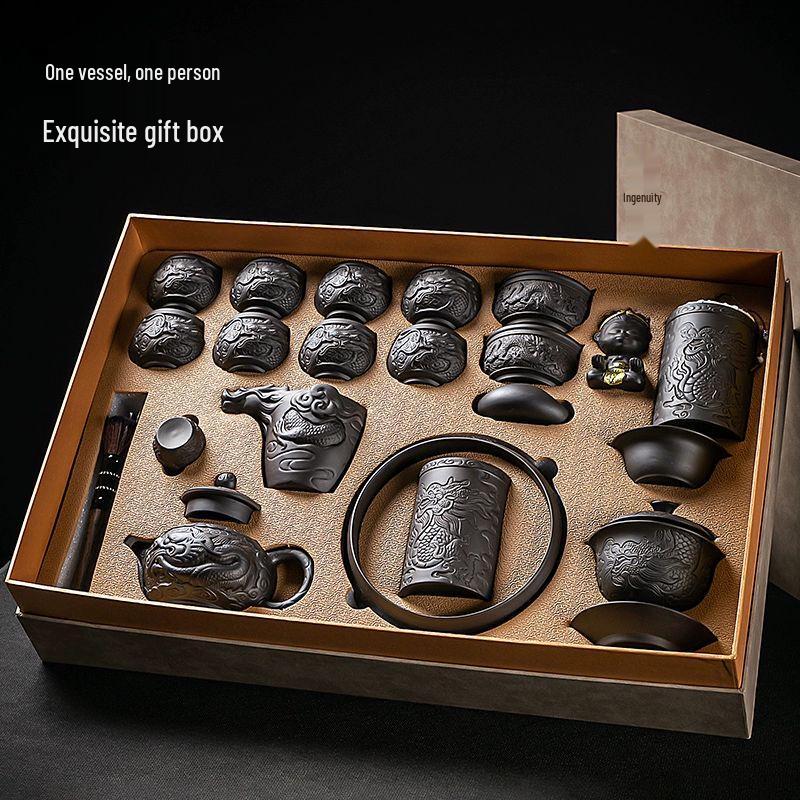 Qianyu Xianglong Zisha Tea Set