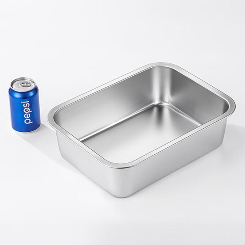 Stainless Steel Deep Square Serving Tray