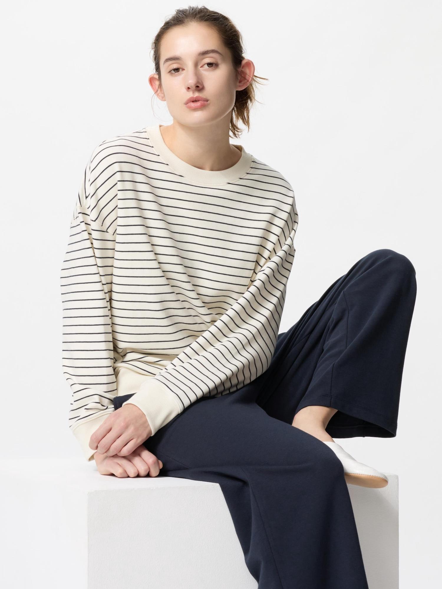 

Uniqlo Япония Ультра-эластичный комплект с длинным рукавом 01 OFF WHITE/XS