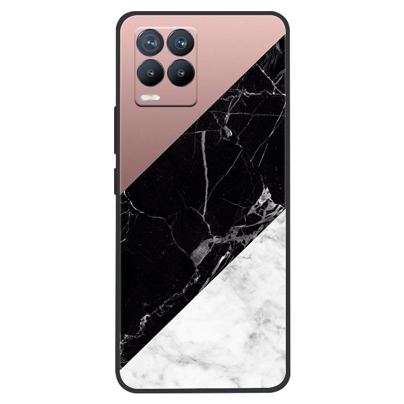 Funda para Realme 8 Pintura de Mármol Suave Mate Silicona Trasera para Realme 8 Pro 8i Realme8 4G RMX3085 Carcasa Completa para Teléfono Linda