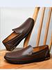 Men's Genuine Leather Slip-On Loafers: Business, Casual & Driving Shoes