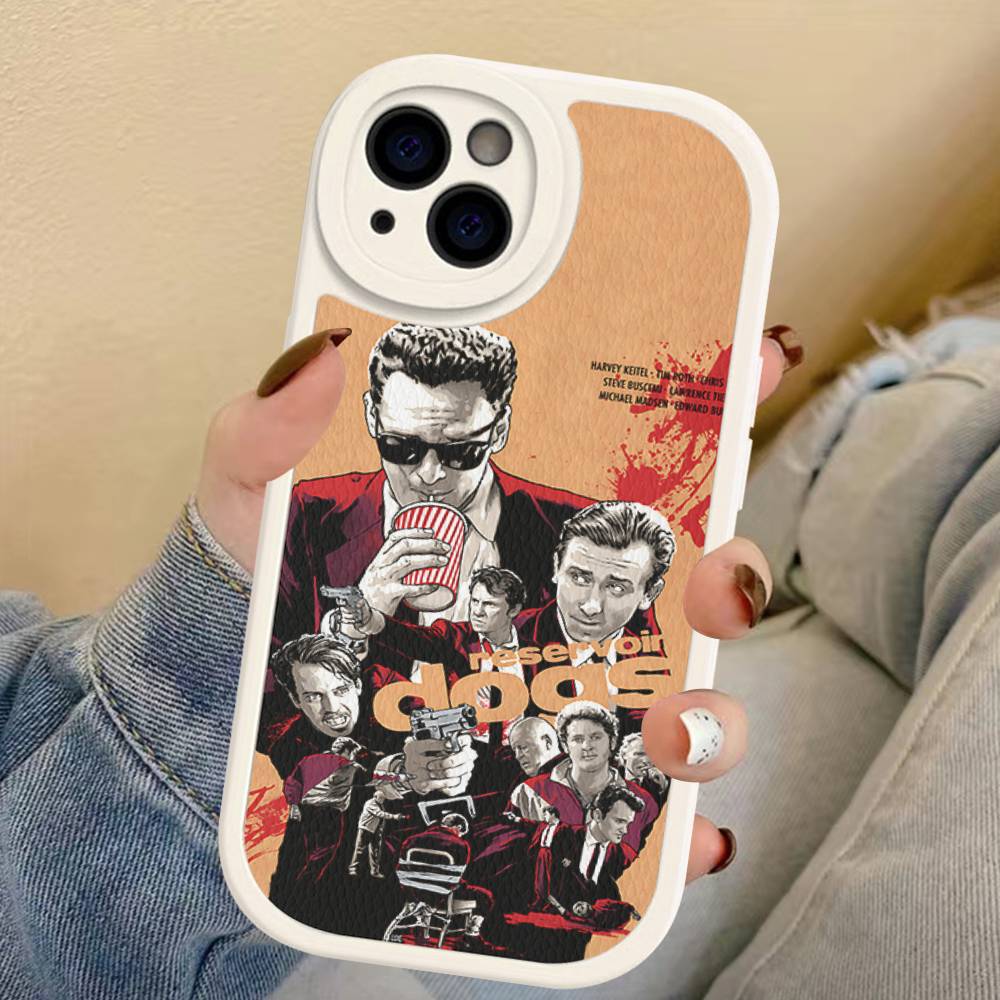 Crime Movie Reservoir-Dog Leather Phone Case For IPhone 16 16e 15 14 13 12 11 Pro Max Plus Mini Cover