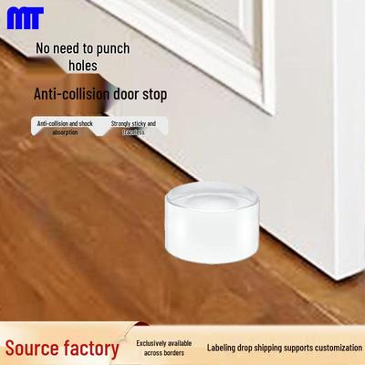 Transparent Silicone Anti-Collision Door Stopper - No-Drill, Mute Safety Bumper