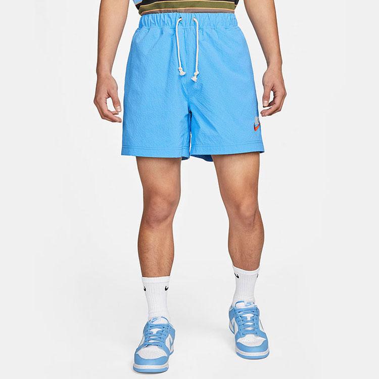 Nike Sportswear Logo Swoosh Woven Water-Resistant Sports Shorts Men Shorts Blue DM5282-412