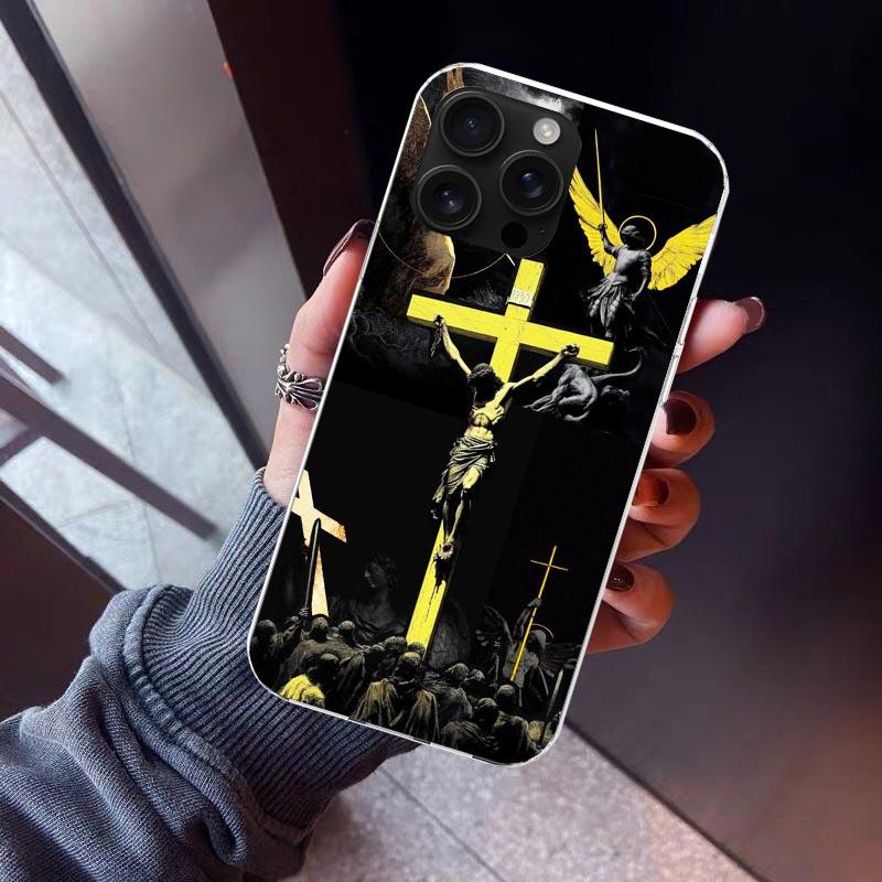 

Son Of God Jesus Cross Holy Light Phone Case For iPhone 17 Air 16 15 Pro Max 14 Plus 13 Mini 12 11 Cover 7 8 SE Silicone Shell P iPhone 16 Pro
