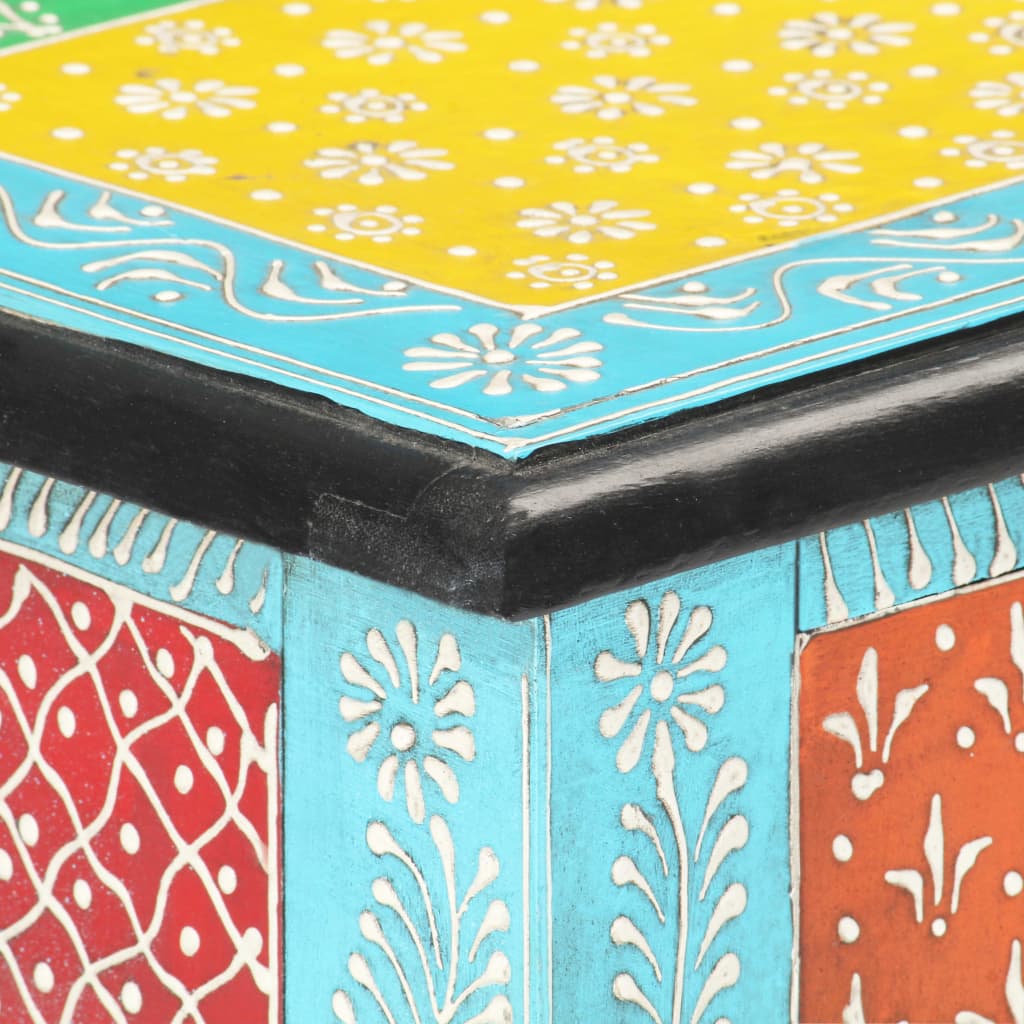 Console Table Hand Painted 80*35*75 cm Solid Mango Wood