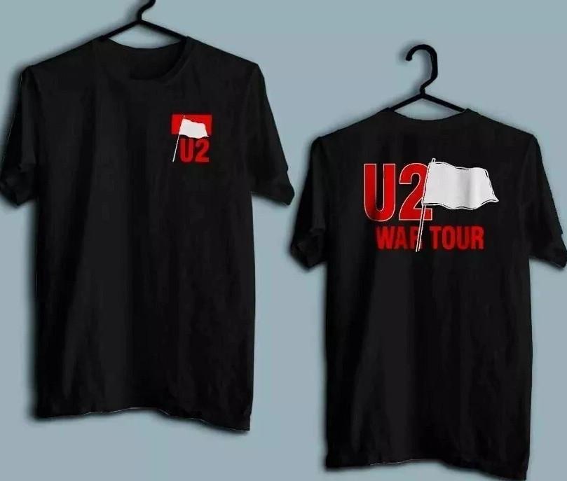 The U2 War Tour Music Band Unisex Black TShirt Unisex T-Shirt S