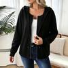 Women's Casual Zip-Up Hoodie Sweatshirt with Pockets