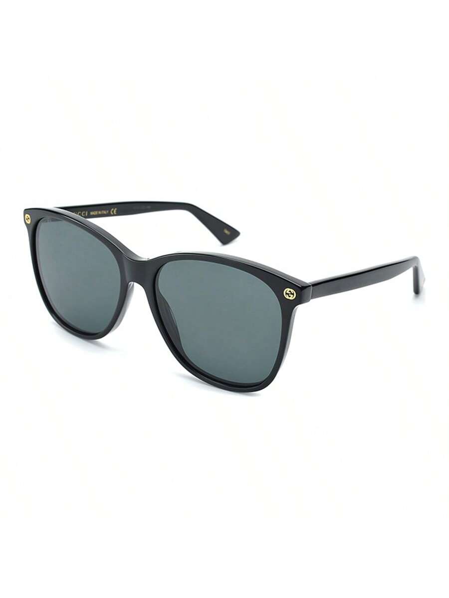 

Gucci Women s GG0024S-001 Round Black Sunglasses with Grey Lenses чорний