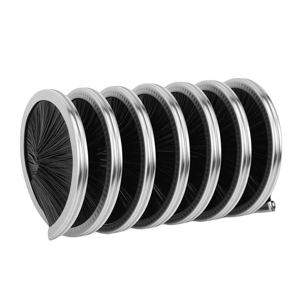 Rope Cleaning Brush Spiral Nylon Stainless Steel Spring 360 Degree All Round Cord Brush for Climbing Ropes Clotheslines