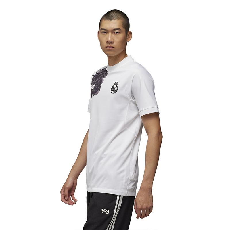 Y-3 X Real Madrid Collaborative Printed Polo Short Sleeve T-Shirt Unisex T-Shirts White IS0046