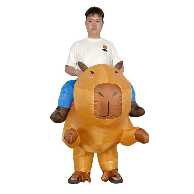 Capybara Animal Costume Inflatable Suit Cosplay Halloween Performance Party