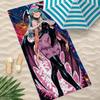 Game Morrigan Aensland Towel Microfiber Beach Towel Quick Dry Absorbent Soft for Swimming Yoga Resort Travel Camping