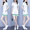 Pure Cotton Sports and Casual Suit for Women New Summer Clothing Korean Style Trendy Women Fashionable Two-piece Set