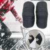 Oxford Cloth Plush Leg Gaiter Windproof Motorcycle Knee Protectors Adjustable Strap for Cold Weather Activities