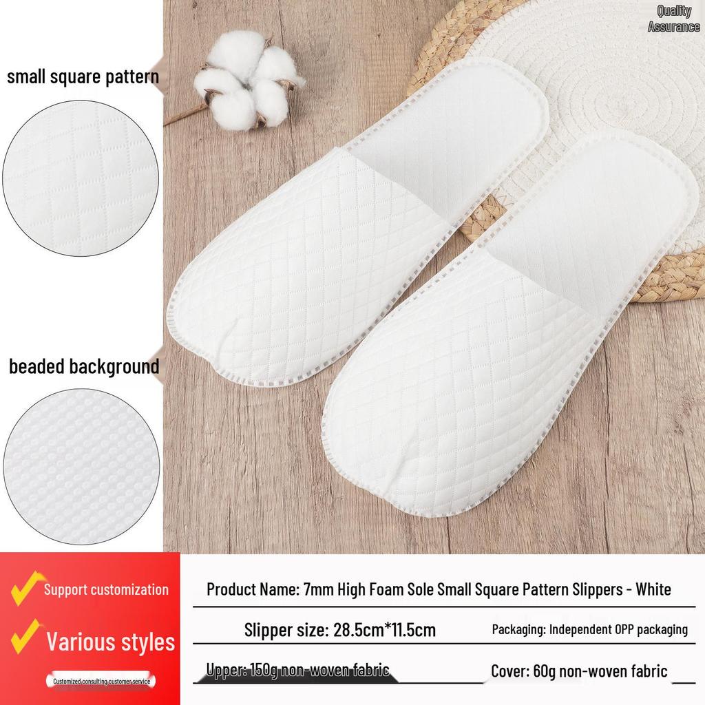 Thickened Washable Disposable Slippers for Hotels, B&Bs, Salons, and Guest Use
