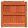 Planters 2 pcs Wax Brown Solid Pine Wood