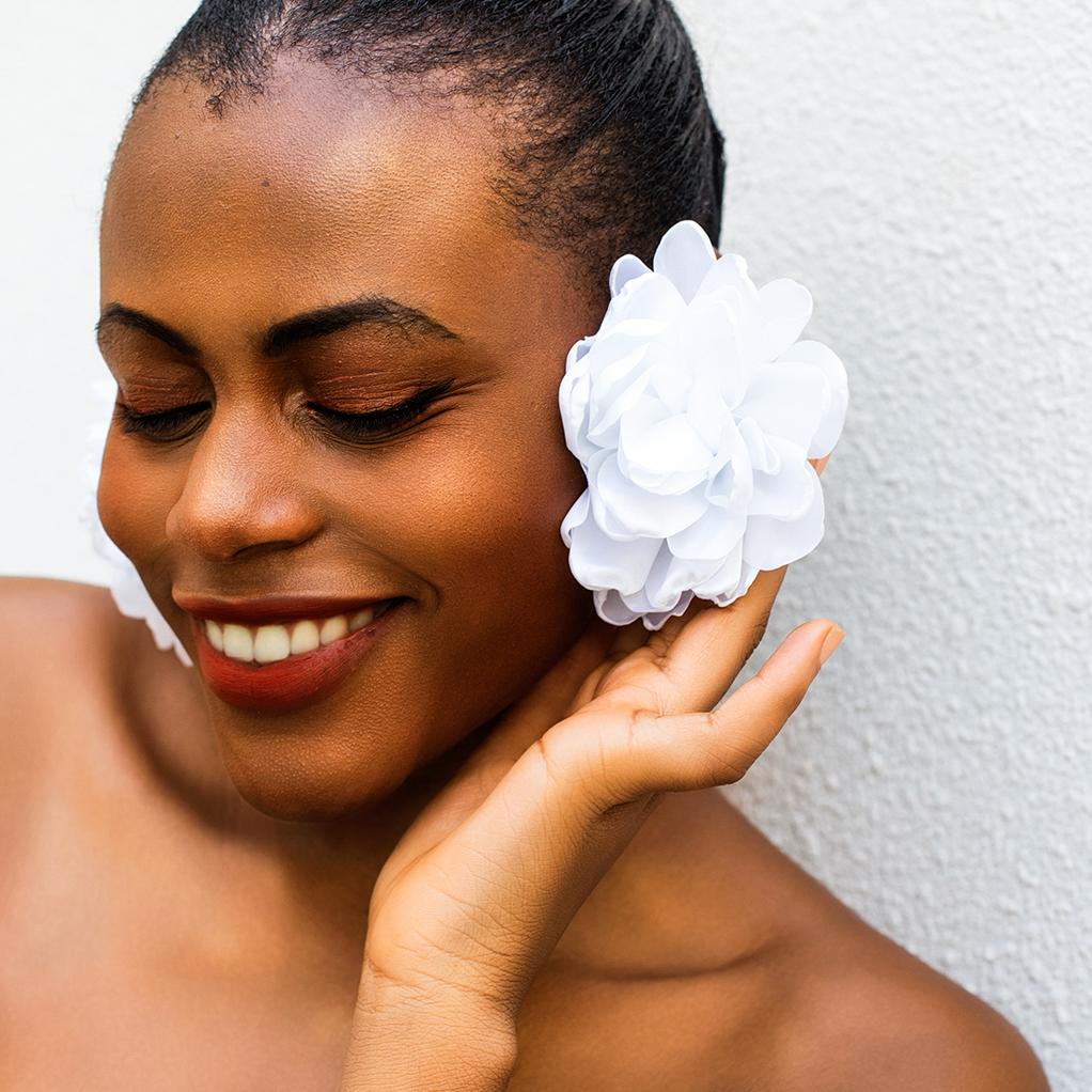 Böhmen Übertrieben Große Flauschige Stoff Blume Tropfen Ohrringe für Frauen Trendy Elegante Blütenblatt Y2K Schmuck Mi Zubehör Geschenk
