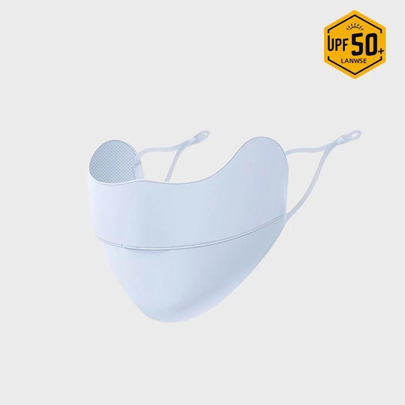 

Градиентная маска для лица Ice Silk с защитой от ультрафиолета, летняя, регулируемая, дышащая, для мужчин и женщин, для бега, велоспорта, спортивная маска