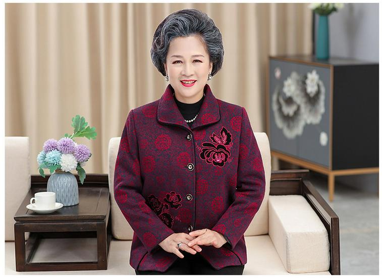 Spring & Autumn Outerwear for Middle-Aged and Elderly Women: New Styles for 60s, 70s, 80s