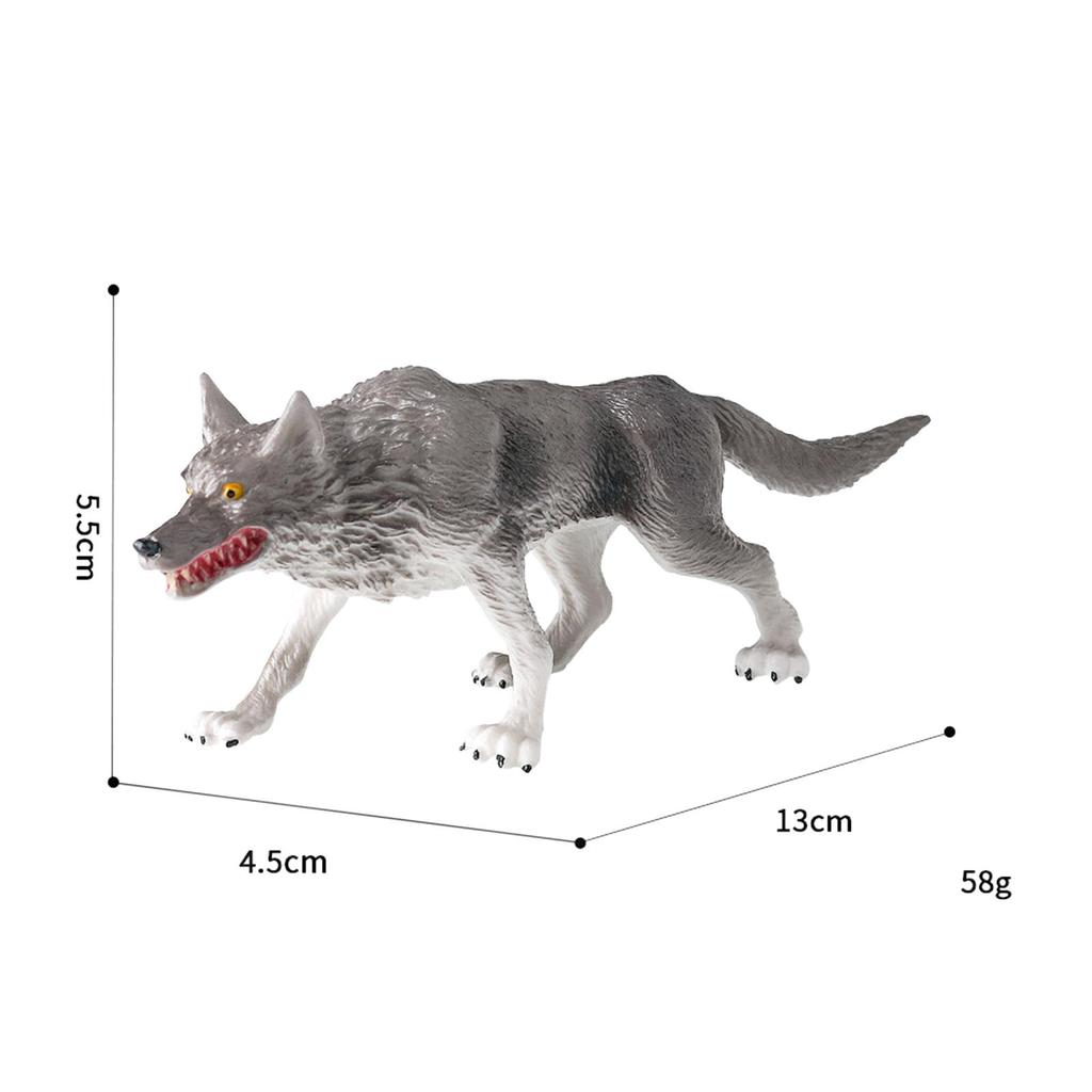 Wolf Figurine Desktop Ornaments Birthday Gift Crafts Collection Early Educational Toy for Children Girls Kids Boys Toddlers