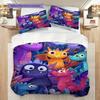 Dinosaur Pattern Bedding Quilt Set Quilt Cover Pillowcase Home Decoration Birthday Gift (1 * Duvet Cover + 2 * Pillowcase, Without Core)