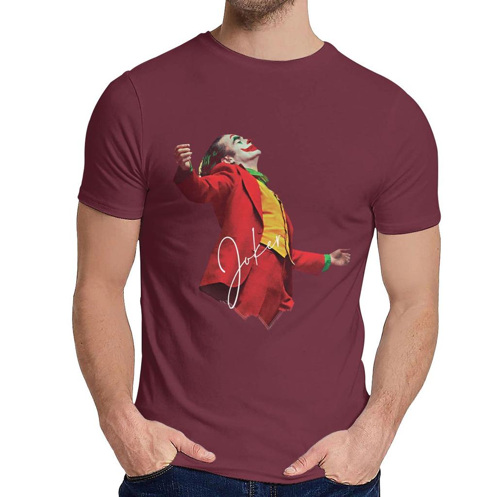 Maglietta da uomo Fantastico Merch Of Joker Joker Joaquin Phoenix Uomo casual in cotone naturale SO