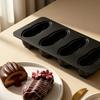 4-Cavity Baking Mould Easy Release Creative Cake Baking Mould Heat- for Chocolate Apartment Freezer Party Birthday