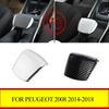 For Peugeot 2008 2014 2015 2016 2017 2018 ABS Car Handbrake Cover Sticker Decoration Trim Protector Accessories