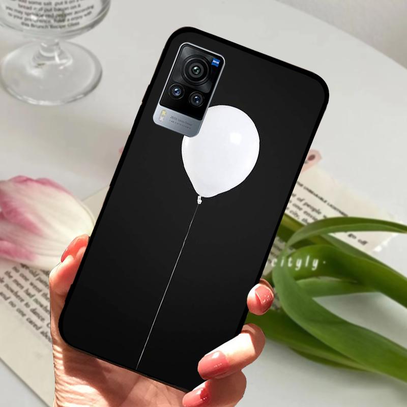 For VIVO X60 Pro 5G Case V2046 V2047A Cartoon Cute Matte Silicone TPU Soft Phone Cover For Vivo X60 X 60 Shockproof Coque Bumper