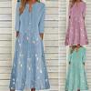 Summer Floral Print Two Piece Dress Set Women Short Sleeve Outfits