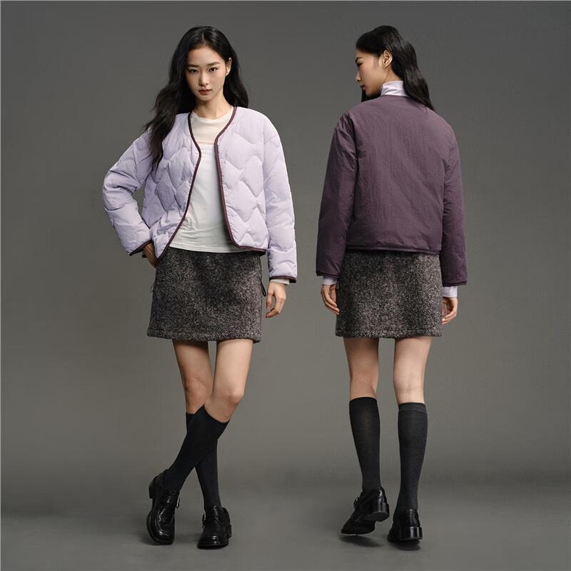 GIORDANO CONCEPTS Women's Reversible V-Neck Down Jacket