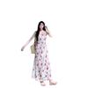 French Pure Desire Coffee Break Floral Suspender Dress Women's Summer Waist Super Fairy Seaside Vacation Temperament Long Dress Tide