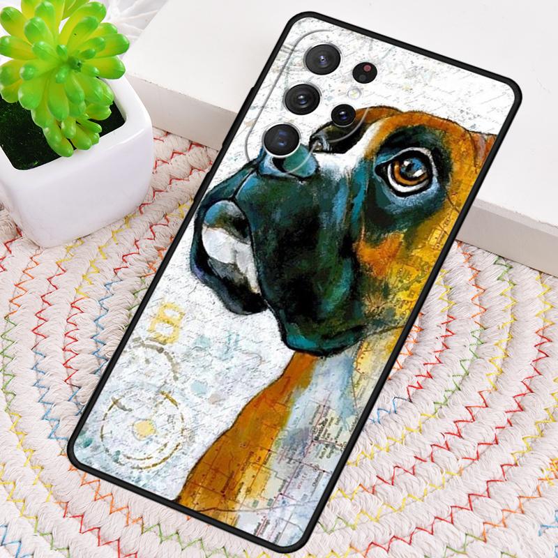 Boxer Dog Phone Case for Samsung Galaxy note 10 pro S26 Ultra S23 S24 FE S25 S21 S22 PLUS shockproof Cove