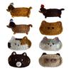 1PC Yarn Knitted Hair Clips with Dog and Cat Designs Fashion Hair Accesories for Everyday Wear or Special Occasions